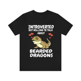 Introverted But Willing To Talk About Bearded Dragons Shirt, Bearded Dragon Owner Shirt, Bearded Dragon Shirt, Lizard Shirt, Boy Girl Shirt Image 1