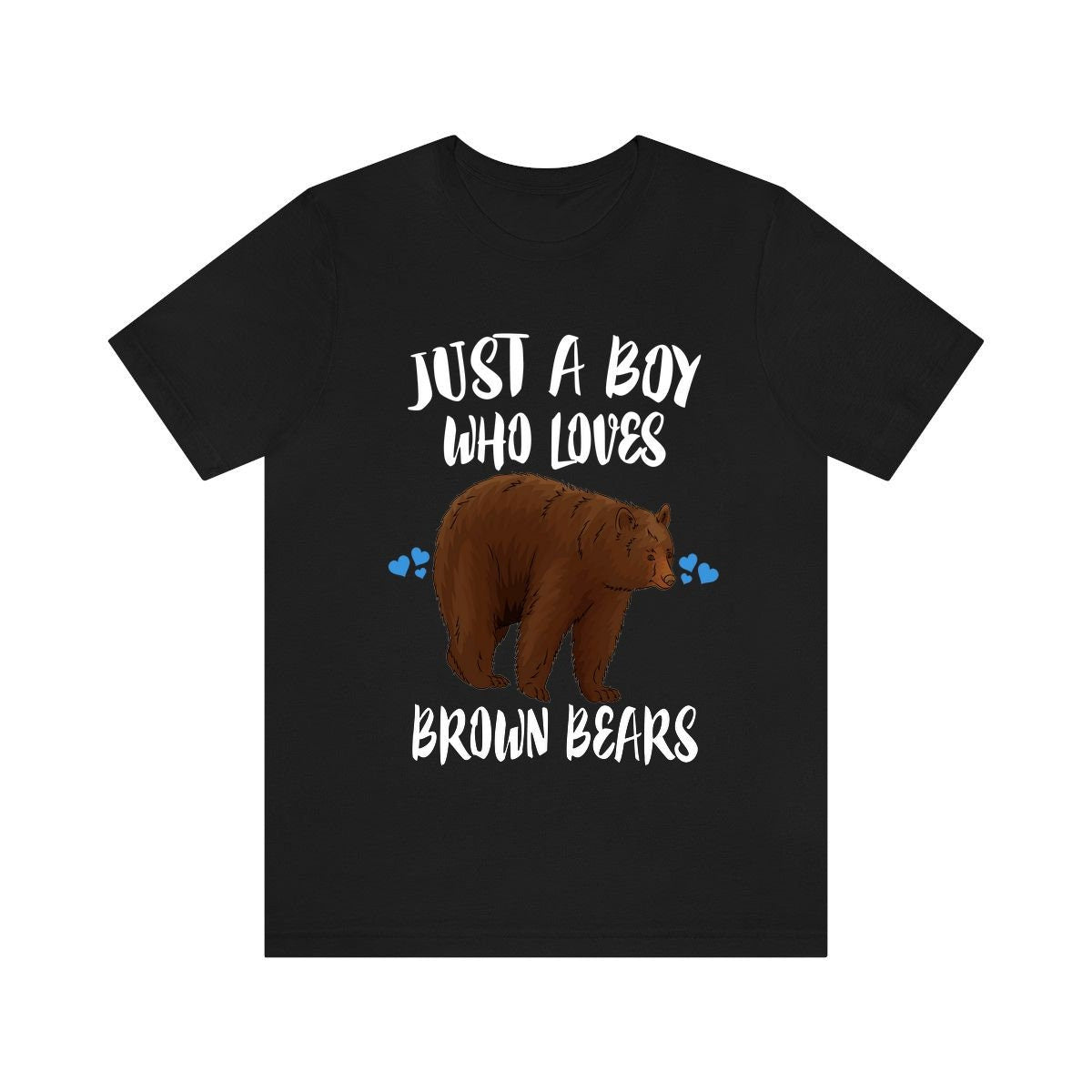 Just A Boy Who Loves Brown Bears Shirt - Brown Bear print design