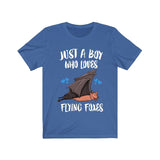 Just A Boy Who Loves Flying Foxes Bats Shirt, Bat Lover Shirt, Bat Shirt, Flying Fox Bat Gift, Animal Adult Kids T-Shirt Image 3