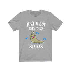Just A Boy Who Loves Slugs Shirt - slug print design