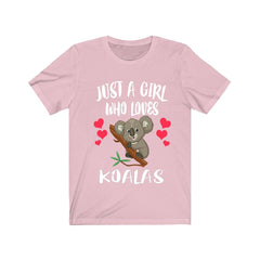 Just A Girl Who Loves Koalas Shirt - koala print design