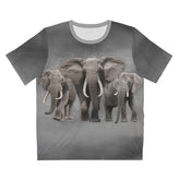 Elephant Herd T-Shirt, African Elephant Shirt, Elephant Lover Shirt, Elephants Gift, Boy Girl Elephant Shirt, Animal Adult Kids T-Shirt Image 1