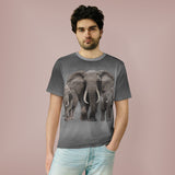Elephant Herd T-Shirt, African Elephant Shirt, Elephant Lover Shirt, Elephants Gift, Boy Girl Elephant Shirt, Animal Adult Kids T-Shirt Image 2