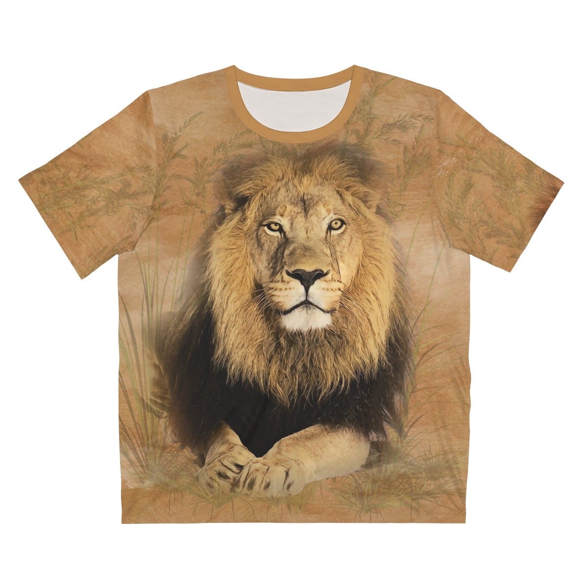 African Lion T-Shirt, Lion Lover Shirt, Lion Gift, Big Cat Gift, Boy Girl Lion Shirt, Animal Adult Kids T-Shirt Image 1