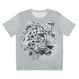Snow Leopard Animal T-Shirt, Leopard Lover Shirt, Snow Leopard Gift, Big Cat Gift, Boy Girl Leopard Shirt, Animal Adult Kids T-Shirt Image 1
