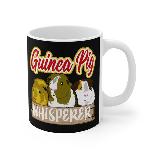 Guinea Pig Whisperer Coffee Mug - guinea pig print design