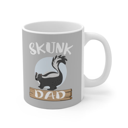 Skunk Dad Coffee Mug - skunk print design