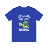 Just A Girl Who Loves Turtles Shirt, Turtle Lover Shirt, Turtle Lover Gift, Turtle Owner Shirt, Turtle Shirt, Animal Adult Kids Image 4