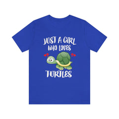 Just A Girl Who Loves Turtles Shirt - turtle print design