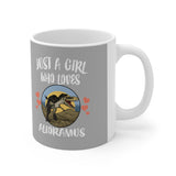 Just A Girl Who Loves Alioramus Dinosaur Tee Coffee Mug, Alioramus Lover Gift, Alioramus Animal Mug Image 2