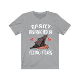 Easily Distracted By Flying Foxes Bats Shirt, Bat Lover Shirt, Bat Shirt, Flying Fox Bat Gift, Animal Adult Kids T-Shirt Image 1