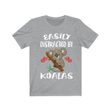 Easily Distracted By Koalas Shirt, Koala Lover Shirt, Koala Shirt, Funny Koala Gift, Adult Boy Girl T-Shirt Image 3