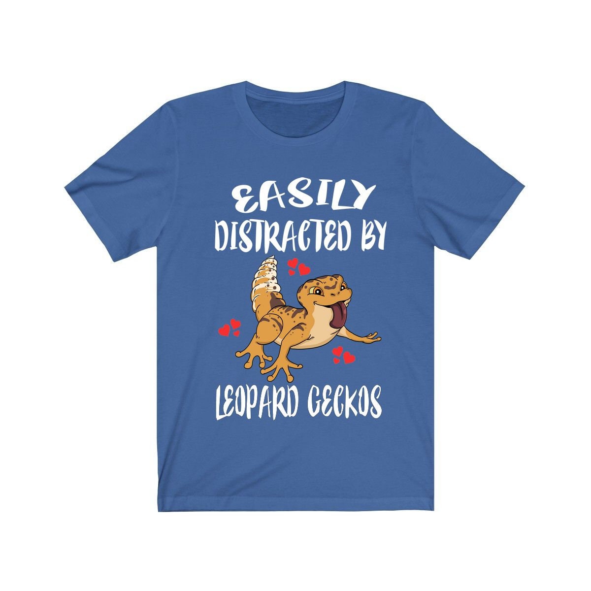 Easily Distracted By Leopard Geckos T-Shirt - leopard gecko print design