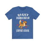 Easily Distracted By Leopard Geckos Lizards Shirt, Gecko Lover Shirt, Gecko Shirt, Lizard Lover Gift, Animal Adult Kids T-Shirt Image 2
