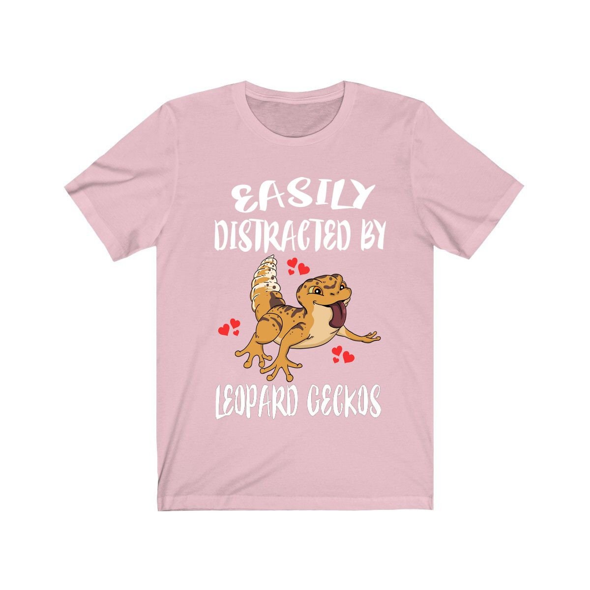 Easily Distracted By Leopard Geckos T-Shirt - leopard gecko print design