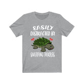 Easily Distracted By Snapping Turtles Shirt, Turtle Lover Shirt, Turtle Shirt, Turtle Lover Gift, Animal Shirt Image 1