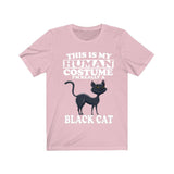 This Is My Human Costume I'm Really A Black Cat Shirt, Cat Lover Shirt, Cat Mom Shirt, Funny Cat Gift, Boy Girl Shirt Image 4