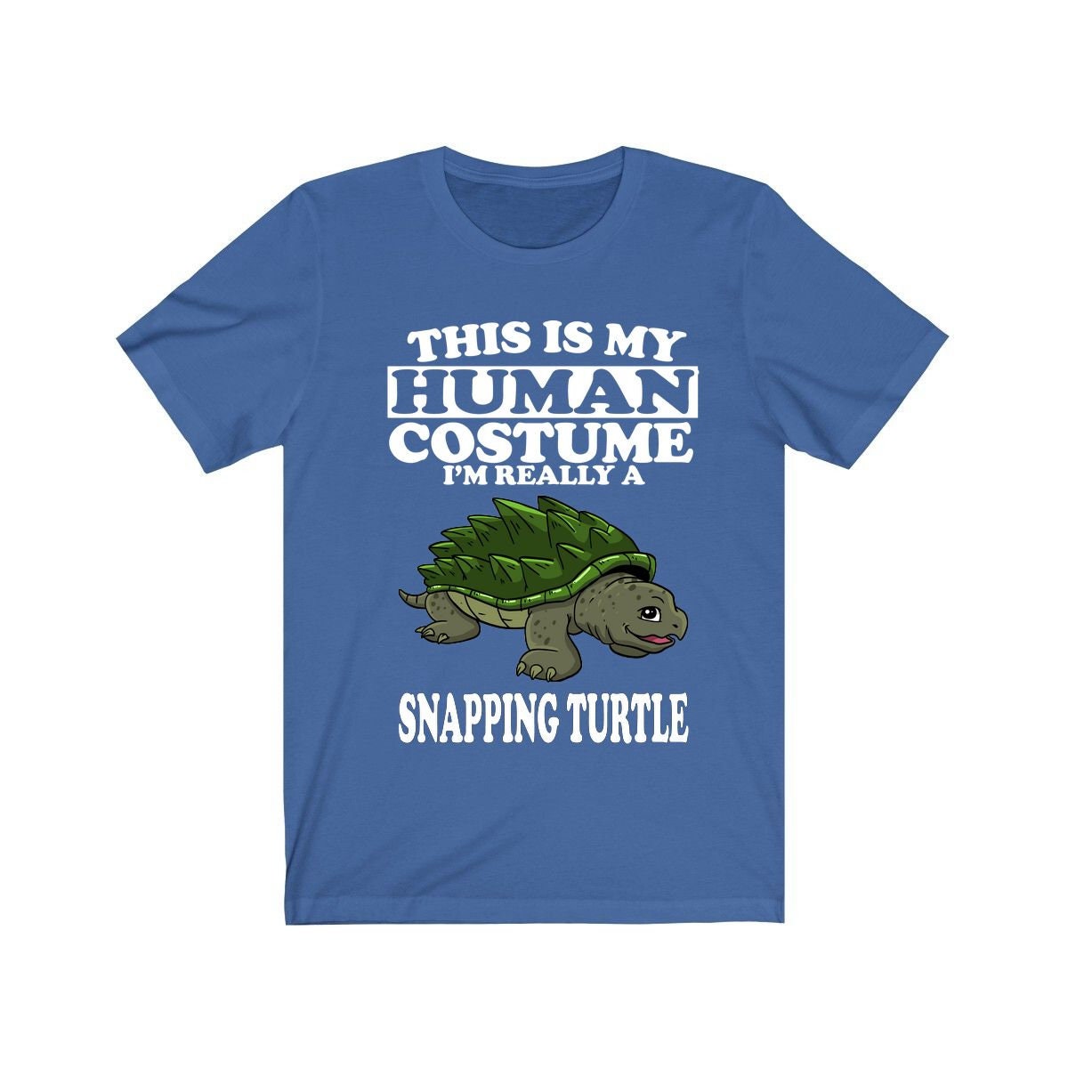 Snapping Turtle Human Costume Shirt - snapping turtle print design