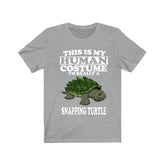This Is My Human Costume I'm Really A Snapping Turtle Shirt, Turtle Lover Shirt, Turtle Shirt, Turtle Lover Gift, Animal Shirt Image 1