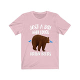 Just A Boy Who Loves Brown Bears Ok Shirt, Brown Bear Lover Shirt, Bear Animals Adult Toddler Infant Kids Gift T-Shirt Image 4