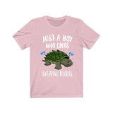 Just A Boy Who Loves Snapping Turtles Ok Shirt, Turtle Lover Shirt, Turtle Shirt, Turtle Lover Gift, Animal Shirt Image 4