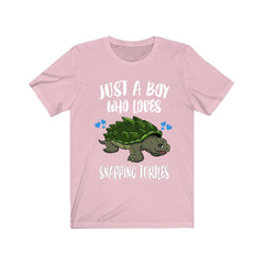 Just A Boy Who Loves Snapping Turtles Shirt - snapping turtle print design
