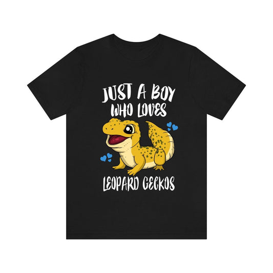 Just A Boy Who Loves Leopard Geckos Shirt - leopard gecko print design