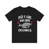 Just A Girl Who Loves Dugongs Shirt, Dugong Lover Shirt, Dugong Gift, Animals Adult Toddler Infant Kids Gift T-Shirt Image 1