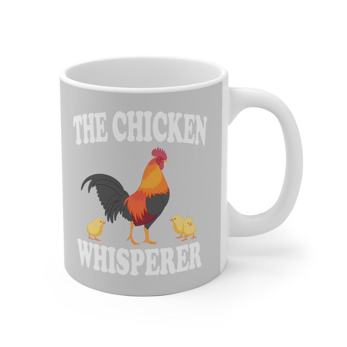 The Chicken Whisperer Tee Coffee Mug, Chicken Lover Gift, Chicken Animal Mug Image 1