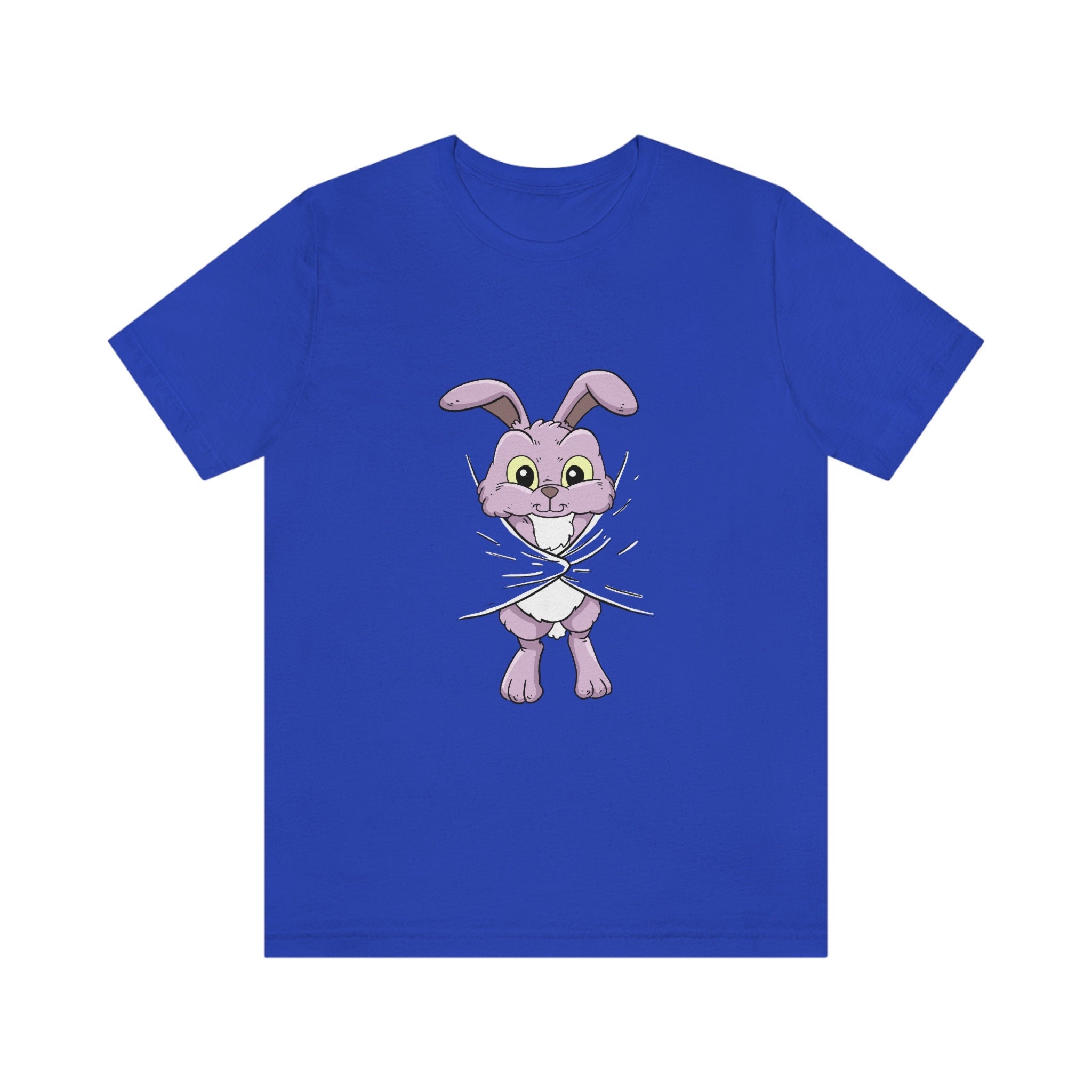 Bunny Hiding Under The T-Shirt, Rabbit Lover Shirt, Bunny Lover Shirt, Funny Bunny Shirt, Rabbit Boy Girl Gift, Animal Adult Kids T-Shirt Image 5