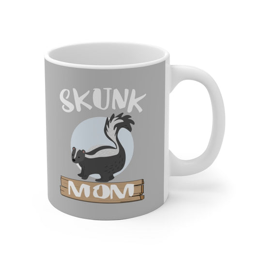 Skunk Mom Coffee Mug - skunk print design