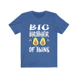 Big Brother Of Twins Avocado Shirt, Big Brother Of Twins Gift, Brother Of Twins Announcement T-Shirt Image 2