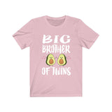 Big Brother Of Twins Avocado Shirt, Big Brother Of Twins Gift, Brother Of Twins Announcement T-Shirt Image 4
