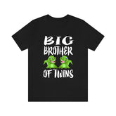 Big Brother Of Twins Crocodile Shirt, Big Brother Of Twins Gift, Brother Of Twins Announcement T-Shirt Image 1