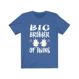 Big Brother Of Twins Unicorns Shirt, Big Brother Of Twins Gift, Brother Of Twins Announcement T-Shirt Image 1