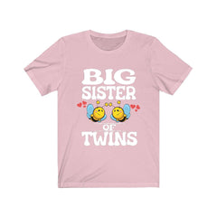 Big Sister Of Twins Bees Shirt - big sister of twins print design
