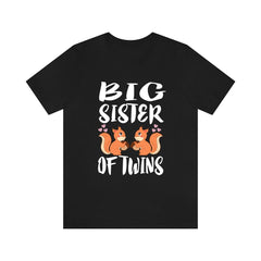 Big Sister Of Twins Squirrels Shirt - big sister of twins squirrel print design