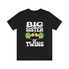 Big Sister Of Twins Turtles Shirt - big sister of twins turtle print design