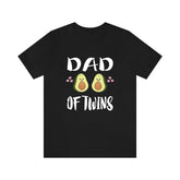 Dad Of Twins Avocado Shirt, Dad Of Twins Gift, Dad Of Twins Announcement Shirt, Father Of Twins Gift T-Shirt Image 1