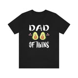 Dad Of Twins Avocado Shirt, Dad Of Twins Gift, Dad Of Twins Announcement Shirt, Father Of Twins Gift T-Shirt Image 1