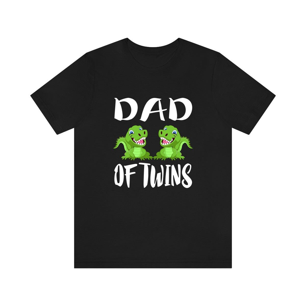Dad Of Twins Crocodiles Shirt, Dad Of Twins Gift, Dad Of Twins Announcement Shirt, Father Of Twins Gift T-Shirt Image 1