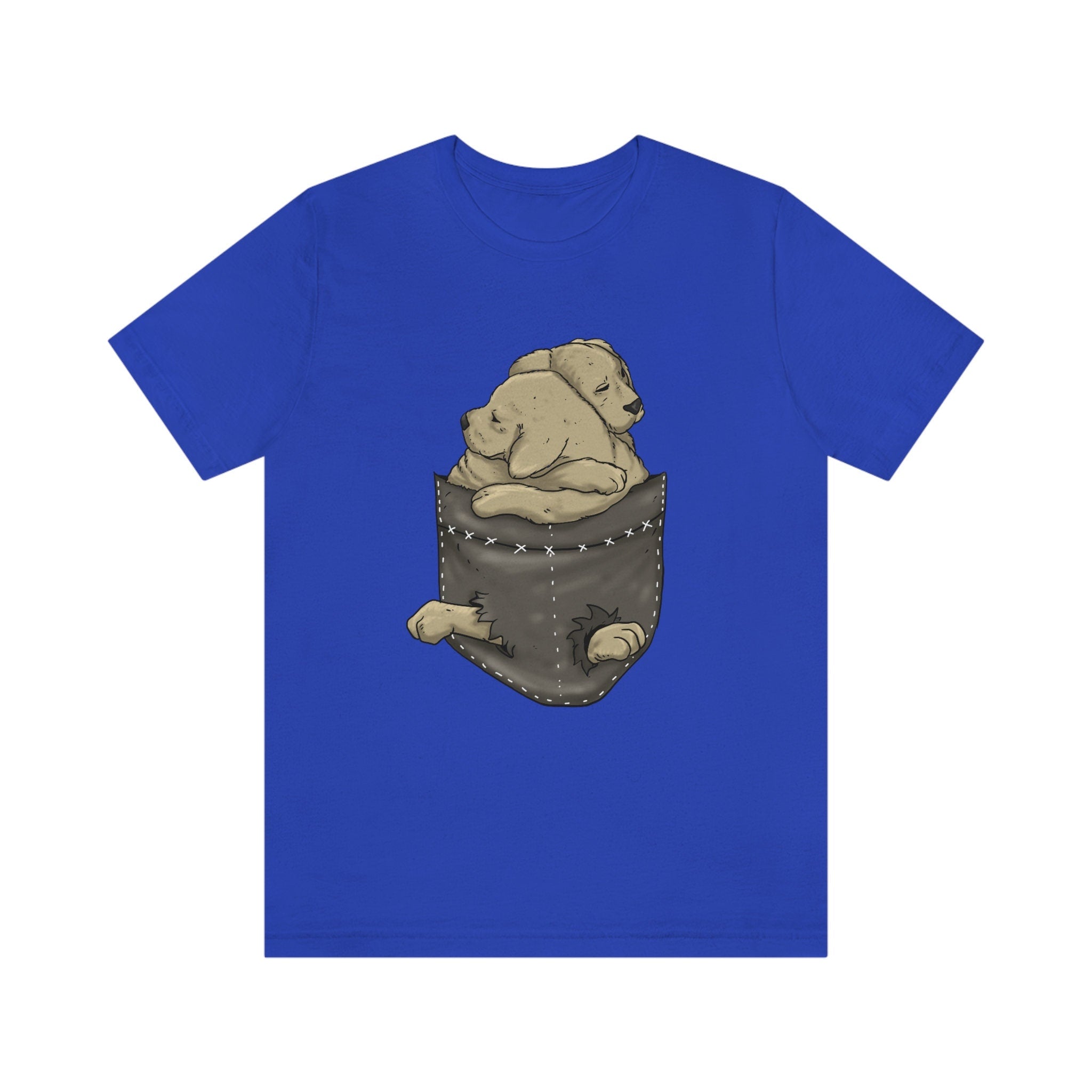 Dog Puppy In A Pocket Shirt - puppy print design