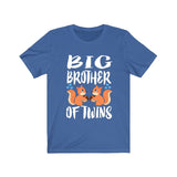 Big Brother Of Twins Squirrels Shirt, Big Brother Of Twins Gift, Brother Of Twins Announcement T-Shirt Image 2
