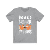 Big Brother Of Twins Squirrels Shirt, Big Brother Of Twins Gift, Brother Of Twins Announcement T-Shirt Image 3