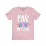 Big Sister Of Twins Elephants Shirt, Big Sister Of Twins Gift, Twins Sister Gift, Big Sister Of Twins Announcement T-Shirt Image 4