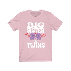 Big Sister Of Twins Octopus Shirt - big sister of twins print design