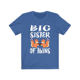 Big Sister Of Twins Squirrels Shirt, Big Sister Of Twins Gift, Twins Sister Gift, Big Sister Of Twins Announcement T-Shirt Image 2