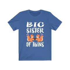 Big Sister Of Twins Squirrels Shirt - big sister of twins squirrel print design