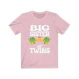 Big Sister Of Twins Turtles Shirt, Big Sister Of Twins Gift, Twins Sister Gift, Big Sister Of Twins Announcement T-Shirt Image 4