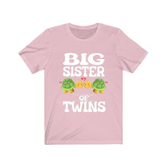 Big Sister Of Twins Turtles Shirt - big sister of twins turtle print design
